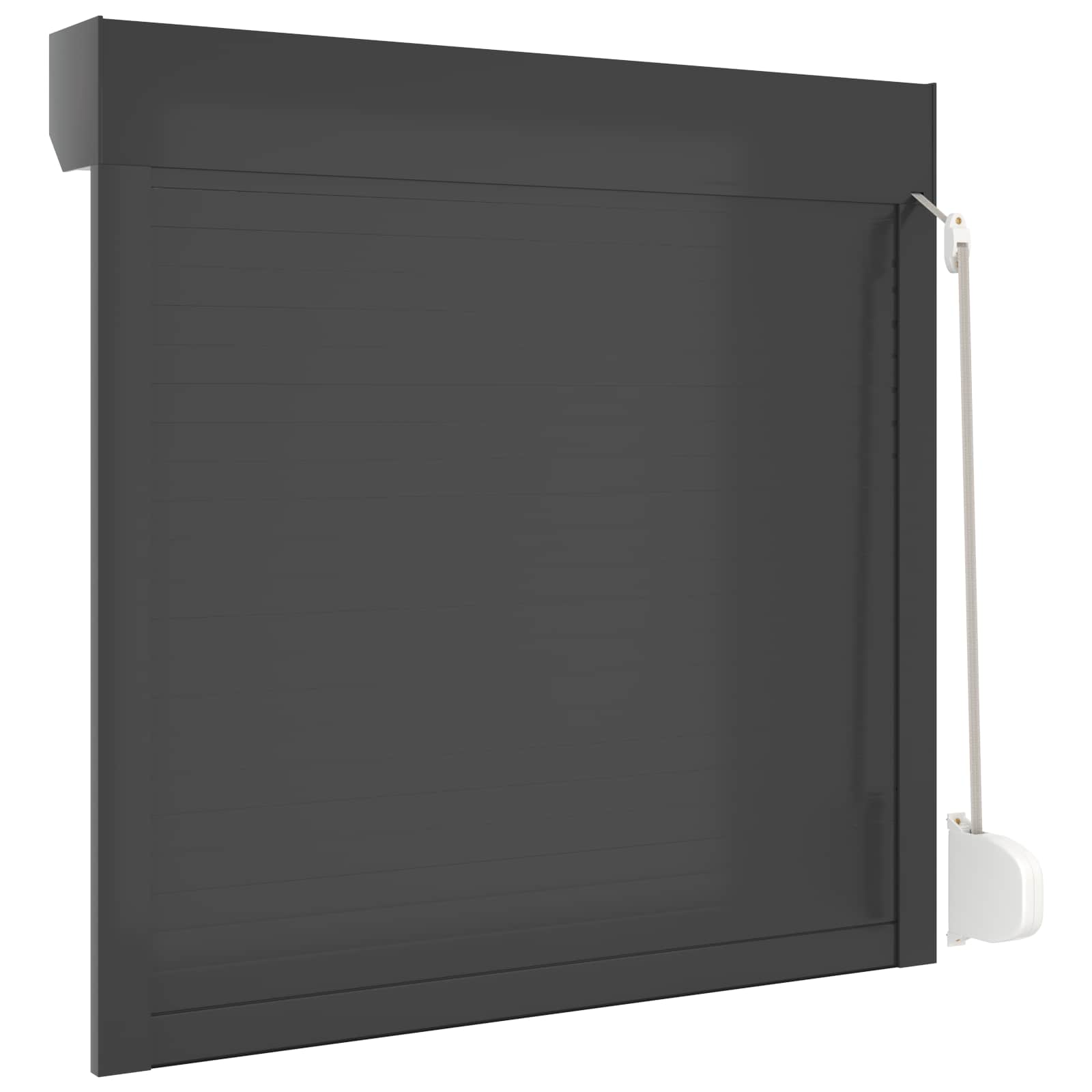 Rullakaihdin Antrasiitti 100 X 100 Cm Alumiini Ja Polyuretaani