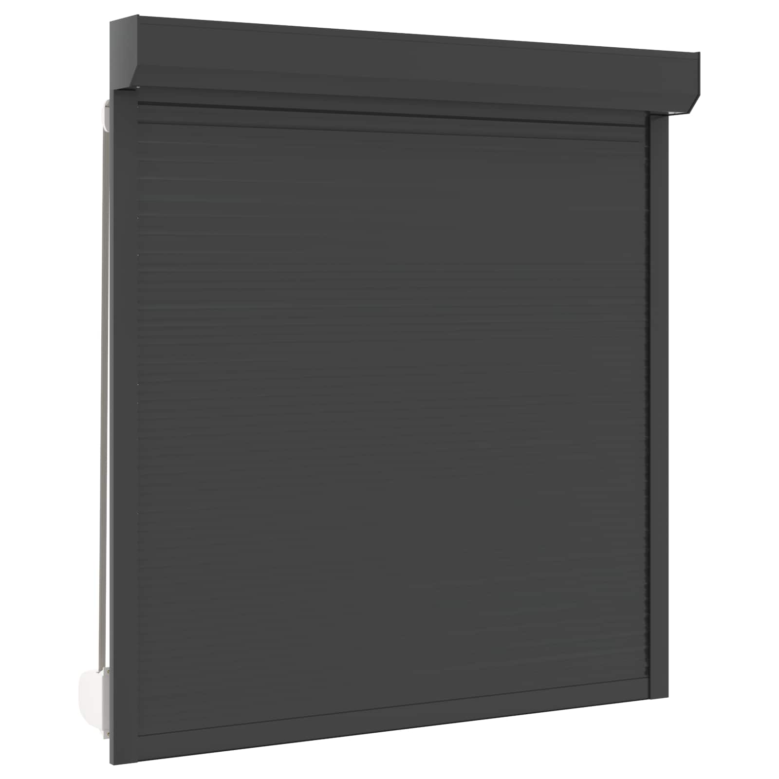 Rullakaihdin Antrasiitti 140 X 150 Cm Alumiini Ja Polyuretaani