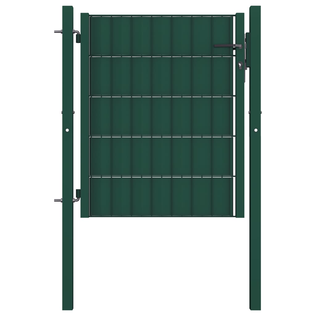 Aitaportti Pvc Ja Teräs 100X100 Cm Vihreä