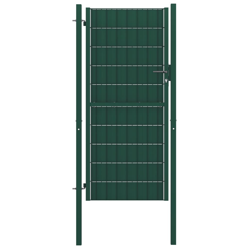 Aitaportti Pvc Ja Teräs 100X124 Cm Vihreä