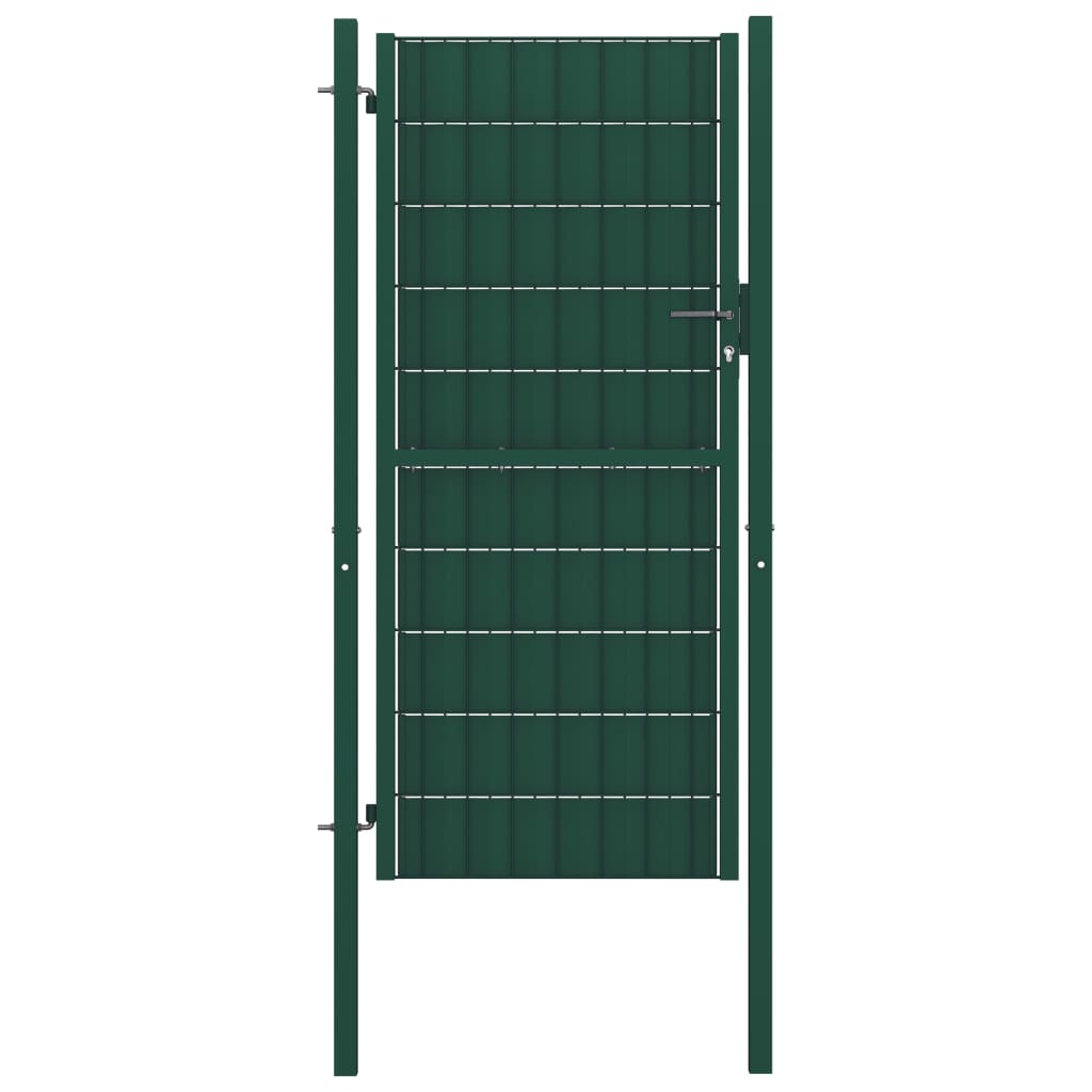 Aitaportti Pvc Ja Teräs 100X204 Cm Vihreä