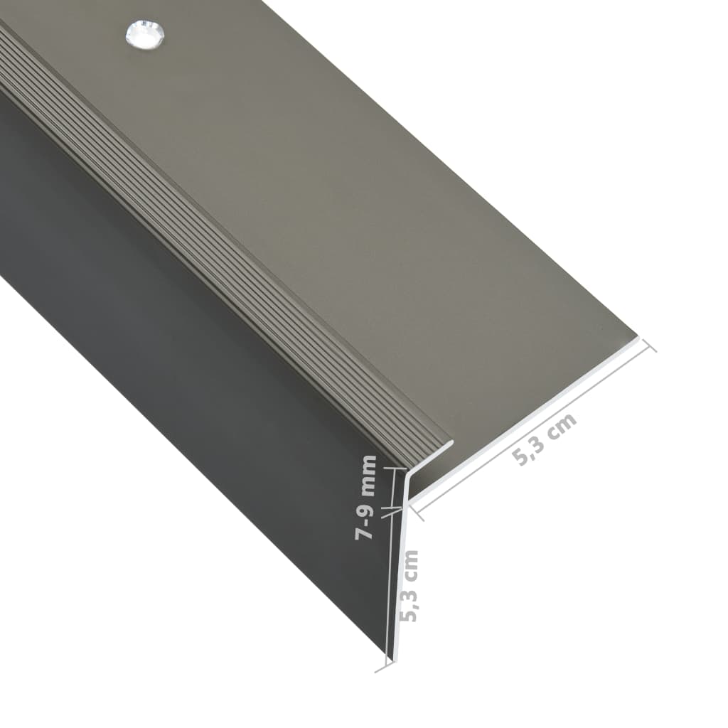 F-Muotoiset Portaikon Suojukset 15 Kpl Alumiini 90 Cm Ruskea