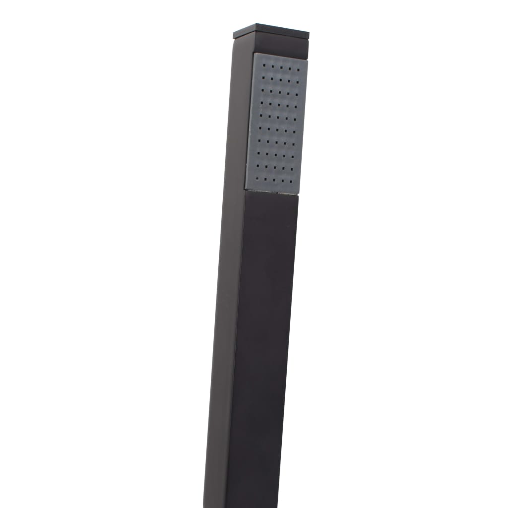 Vapaasti Seisova Kylpyammeen Hana Musta Ruostumaton Teräs 90 Cm