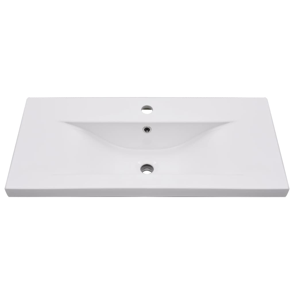 Sisäänrakennettu Pesuallas 81X39,5X18,5 Cm Keraaminen Valkoinen