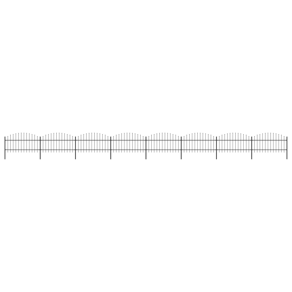 Puutarha-Aita Keihäskärjillä Teräs (1-1,25)X13,6 M Musta