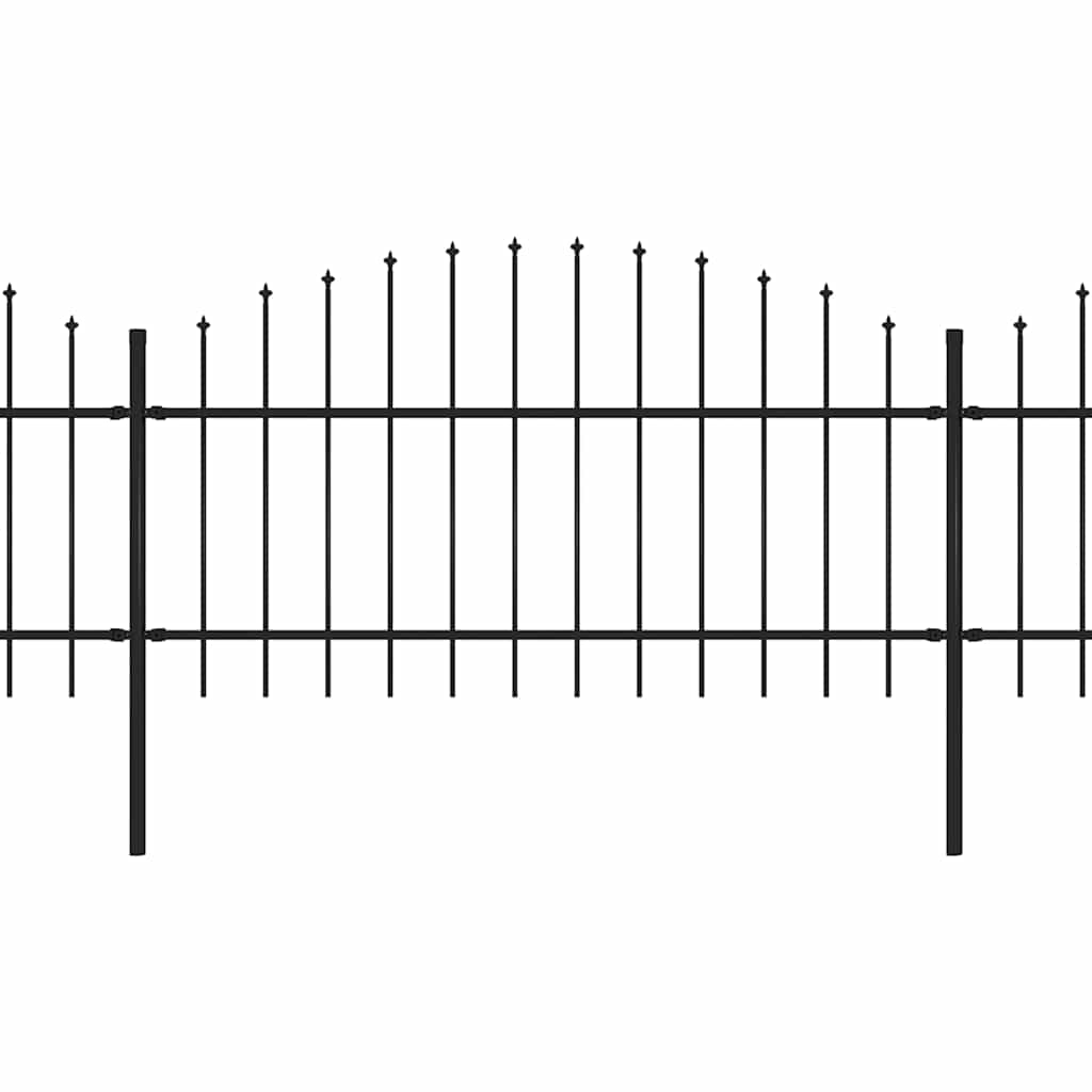Puutarha-Aita Keihäskärjillä Teräs (1-1,25)X13,6 M Musta