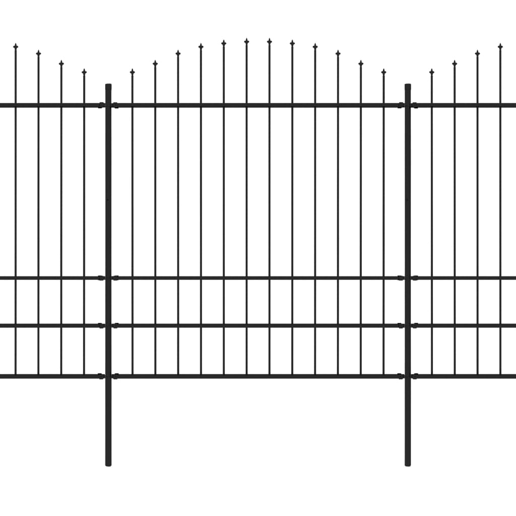 Puutarha-Aita Keihäskärkinen Teräs 1781,5X200 Cm Musta
