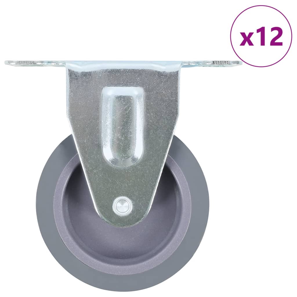 Rullapyörät Kiinteät 12 Kpl 75 Mm