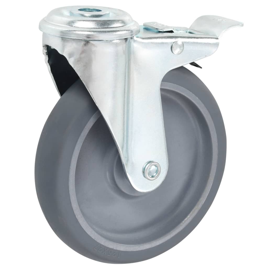 12 Kpl Pulttireikäisiä Kääntyviä Pyöriä 125 Mm