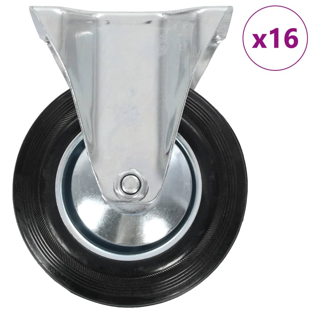 16 Kpl Kiinteät Pyörät 160 Mm