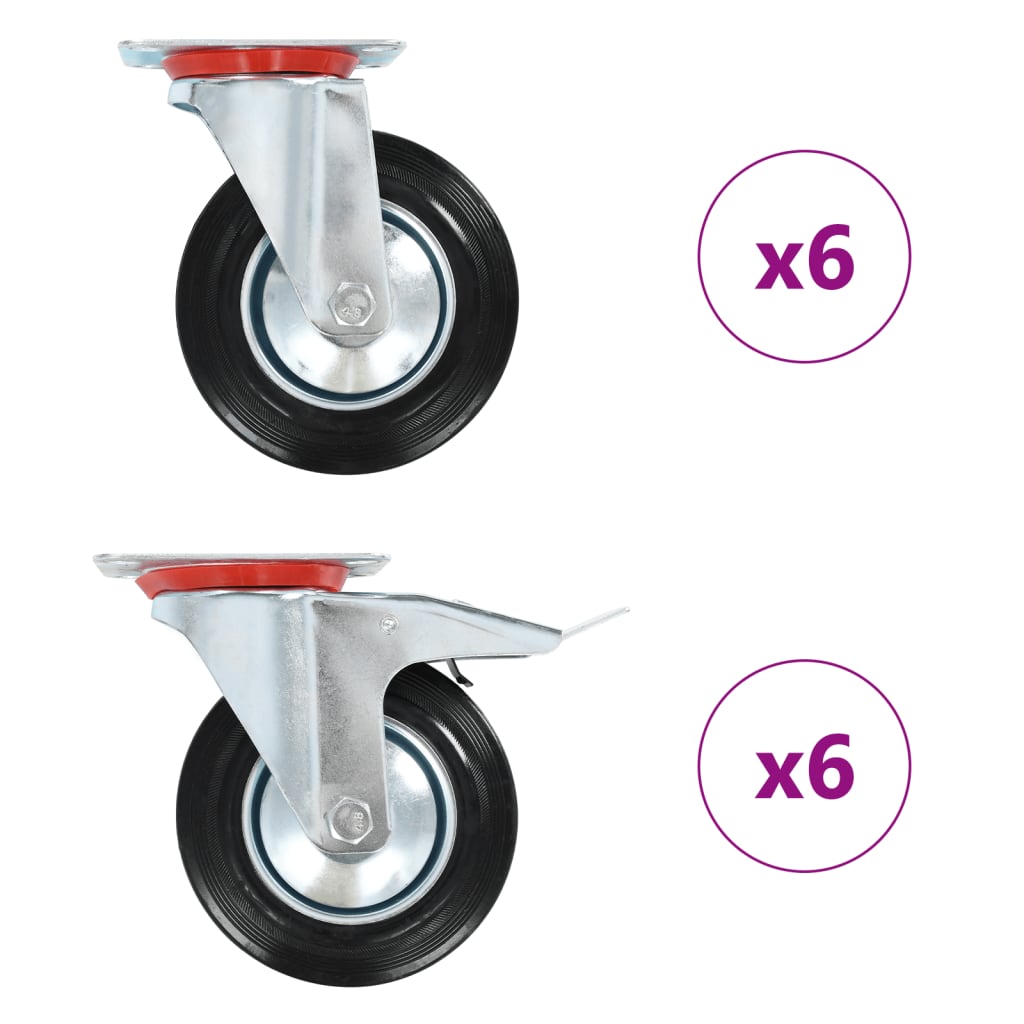 Rullapyörät 12 Kpl 160 Mm