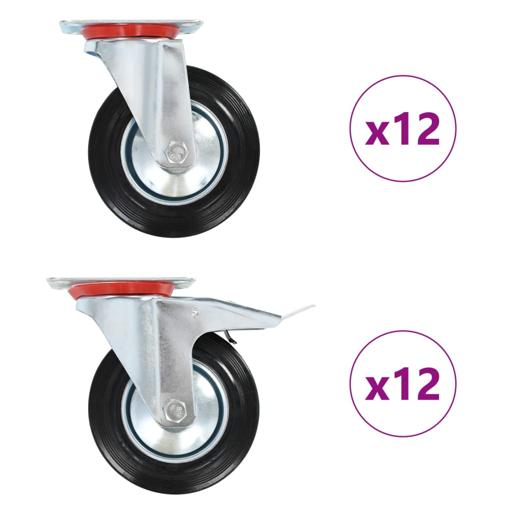 Rullapyörät 24 Kpl 160 Mm