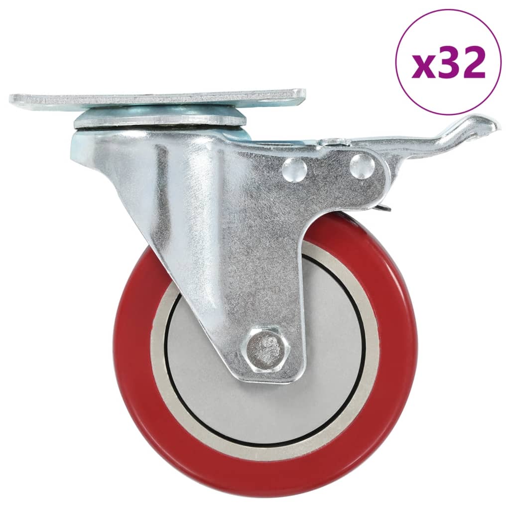 Rullapyörät 32 Kpl 100 Mm