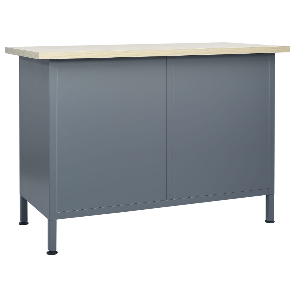 Työtaso Musta 120X60X85 Cm Teräs