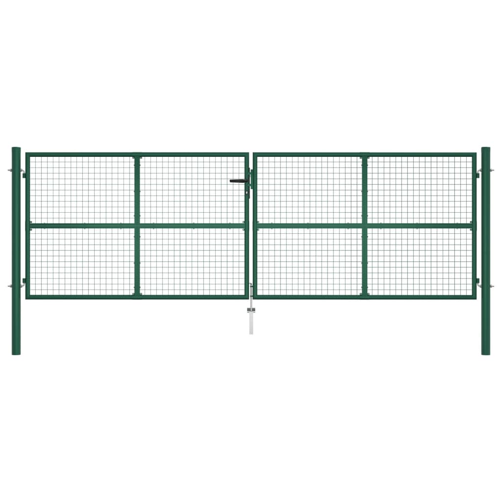 Verkkoportti Teräs 400X125 Cm Vihreä