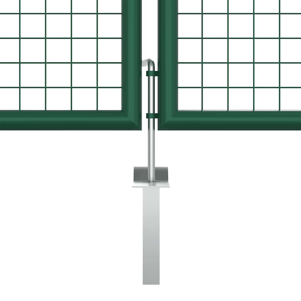 Verkkoportti Teräs 400X125 Cm Vihreä