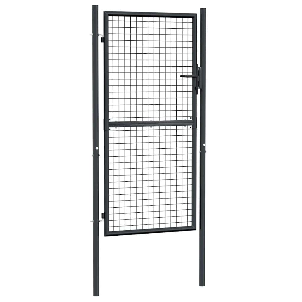 Verkkoportti Puutarhaan Galvanoitu Teräs 100X175 Cm Harmaa