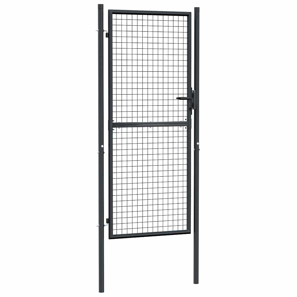 Verkkoportti Puutarhaan Galvanoitu Teräs 100X200 Cm Harmaa