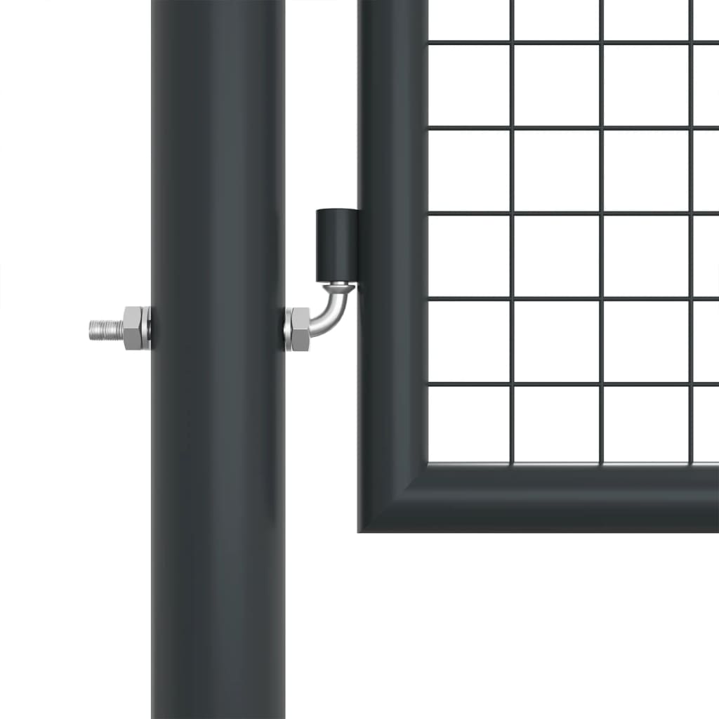 Verkkoportti Puutarhaan Galvanoitu Teräs 400X125 Cm Harmaa