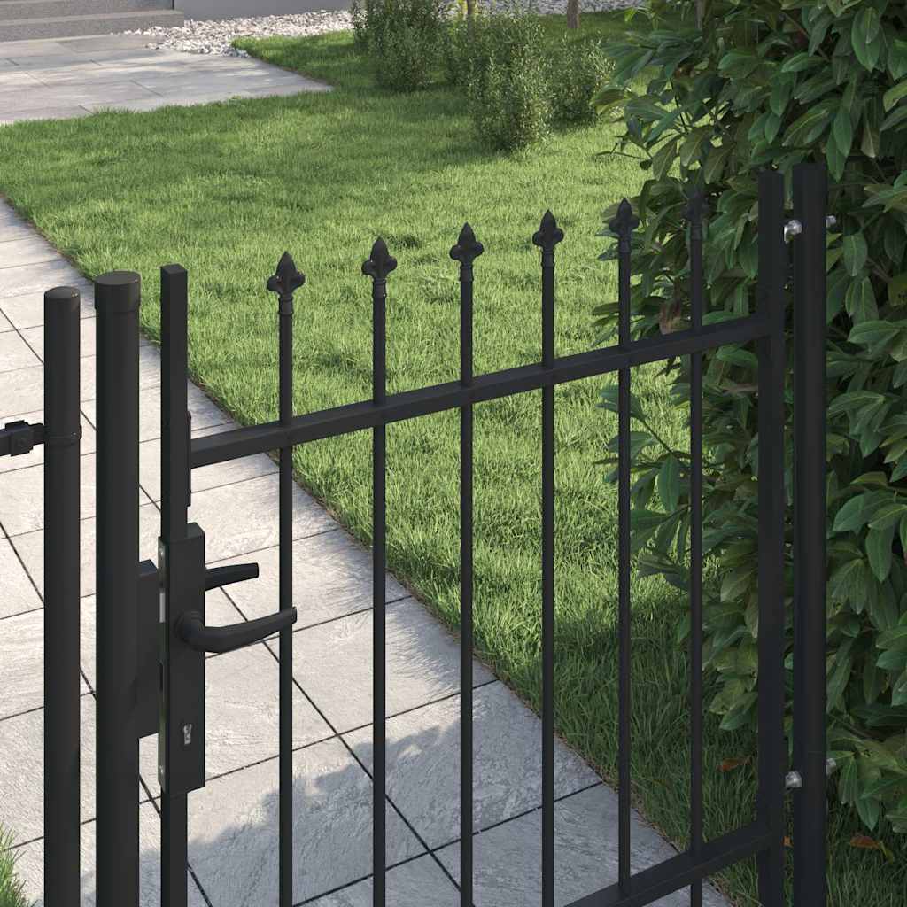 Aitaportti Boxtel Yksiovinen Piikkikärki Teräs 1X1 M Musta