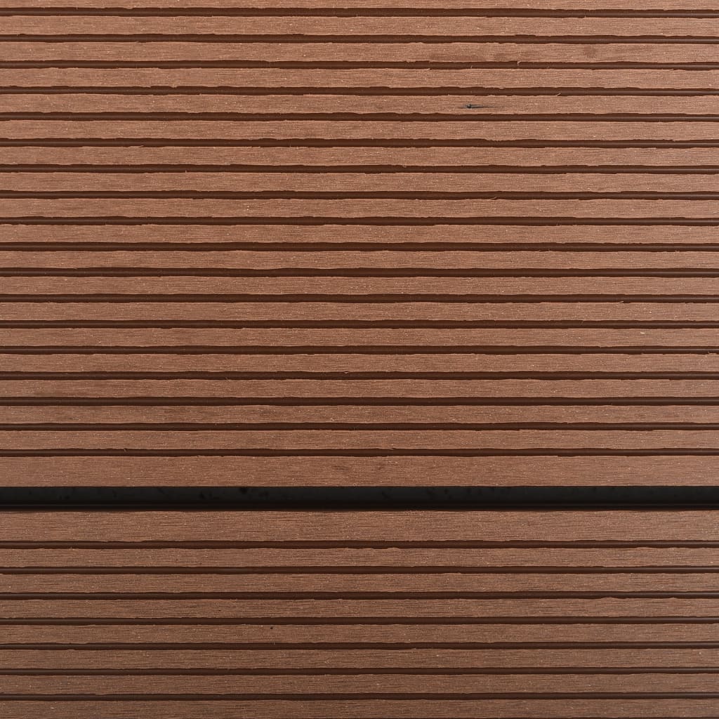 Ulkosuihkualusta Wpc Ruostumaton Teräs 110X62 Cm Ruskea