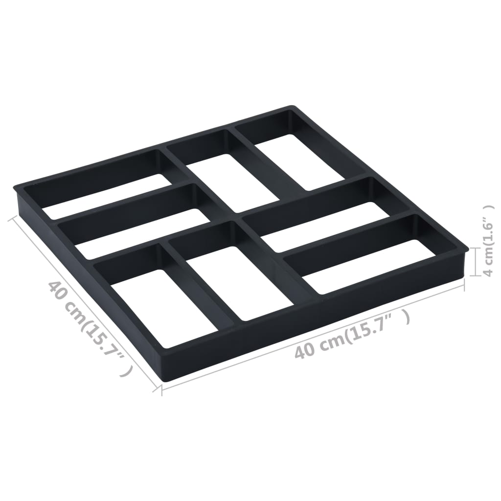 Polkujen Luomismuotit 2 Kpl 40X40X4 Cm Muovi