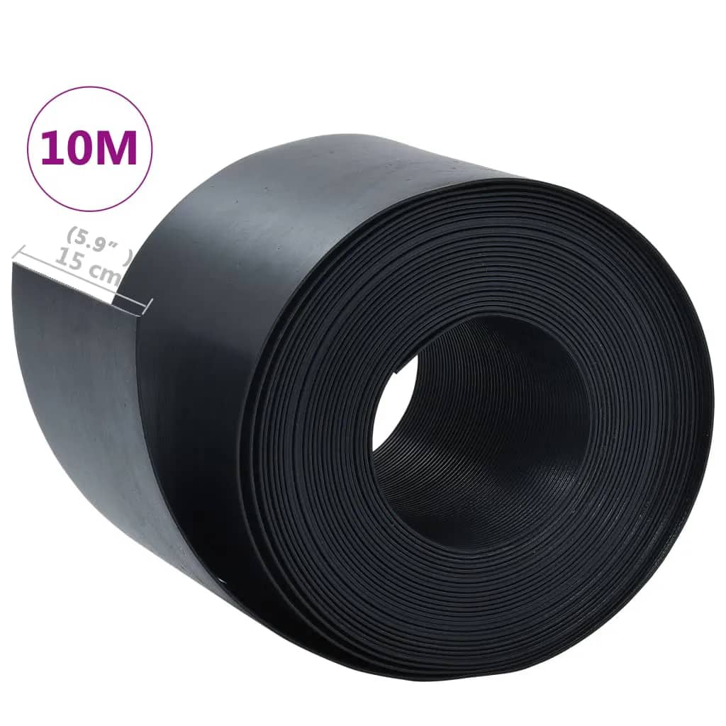 Puutarhareunus Musta 10 M 15 Cm Pe