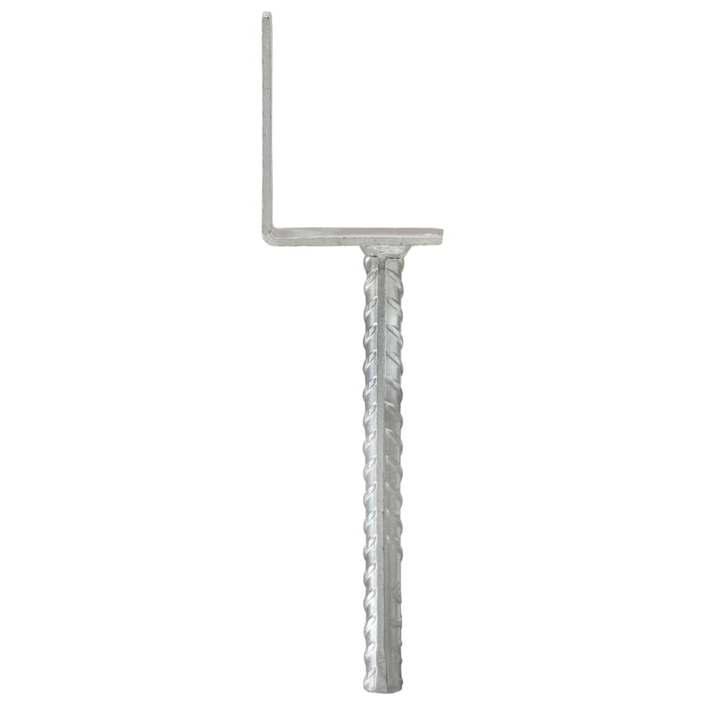 Aita-Ankkurit 6 Kpl Hopea 8X6X30 Cm Galvanoitu Teräs