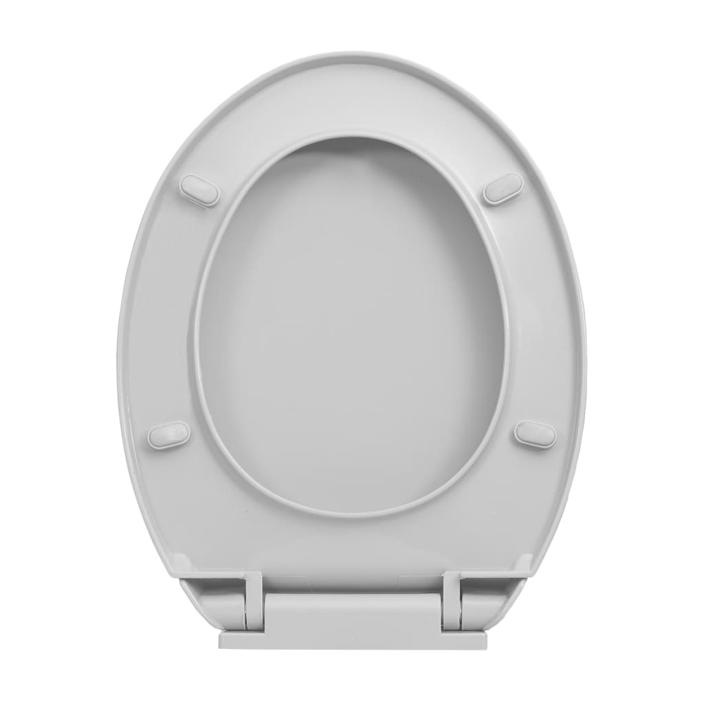 Wc-Istuin Pehmeästi Sulkeutuva Pikakiinnityksellä Soikea
