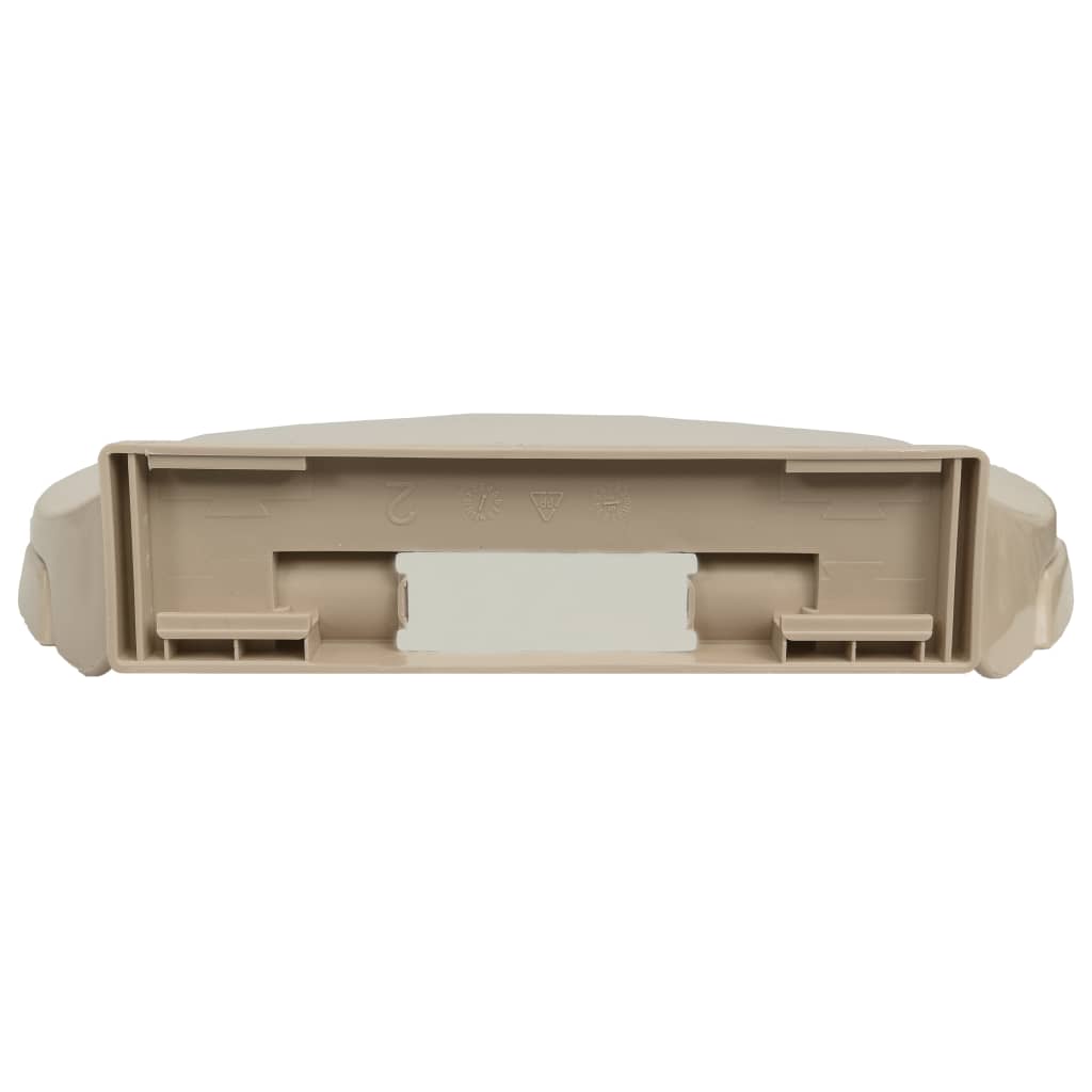 Wc-Istuin Pehmeästi Sulkeutuva Beige Soikea