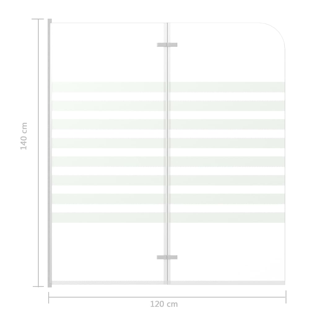 Kylpyammeen Seinä 120X140 Cm Karkaistu Lasi Viiva
