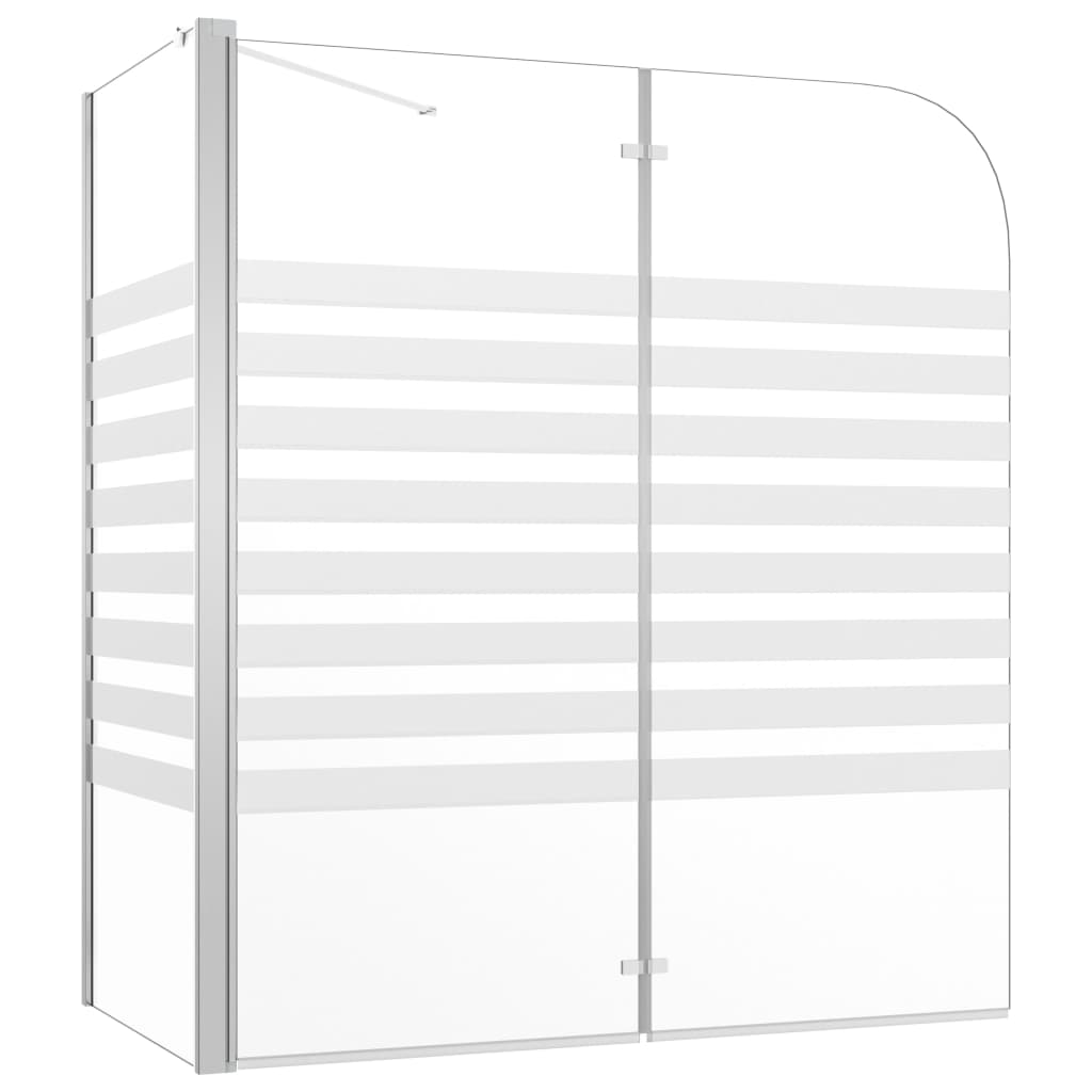 Kylpyammeen Seinä 120X68X130 Cm Karkaistu Lasi Viiva