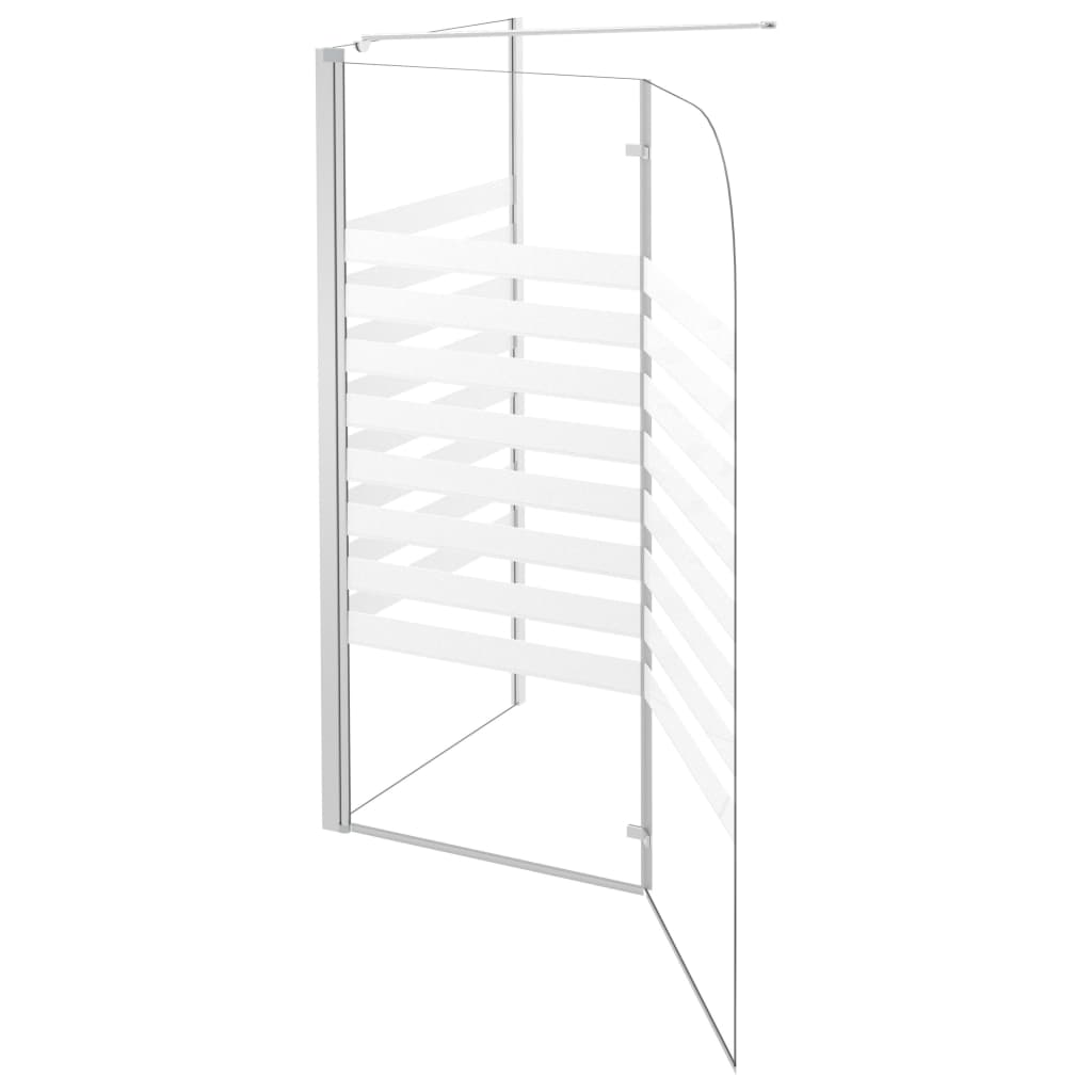 Kylpyammeen Seinä 120X68X130 Cm Karkaistu Lasi Viiva