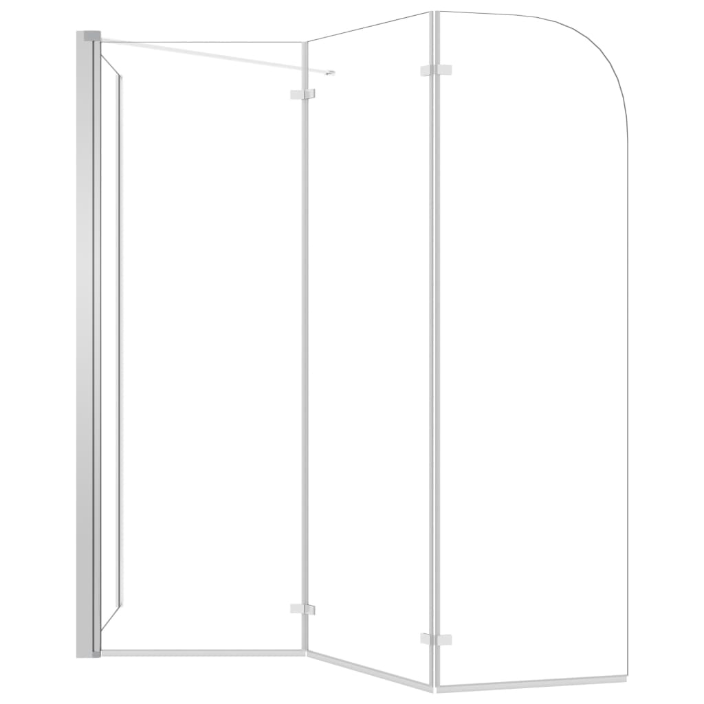 Kylpyammeen Seinä 120X69X130 Cm Karkaistu Lasi Läpinäkyvä