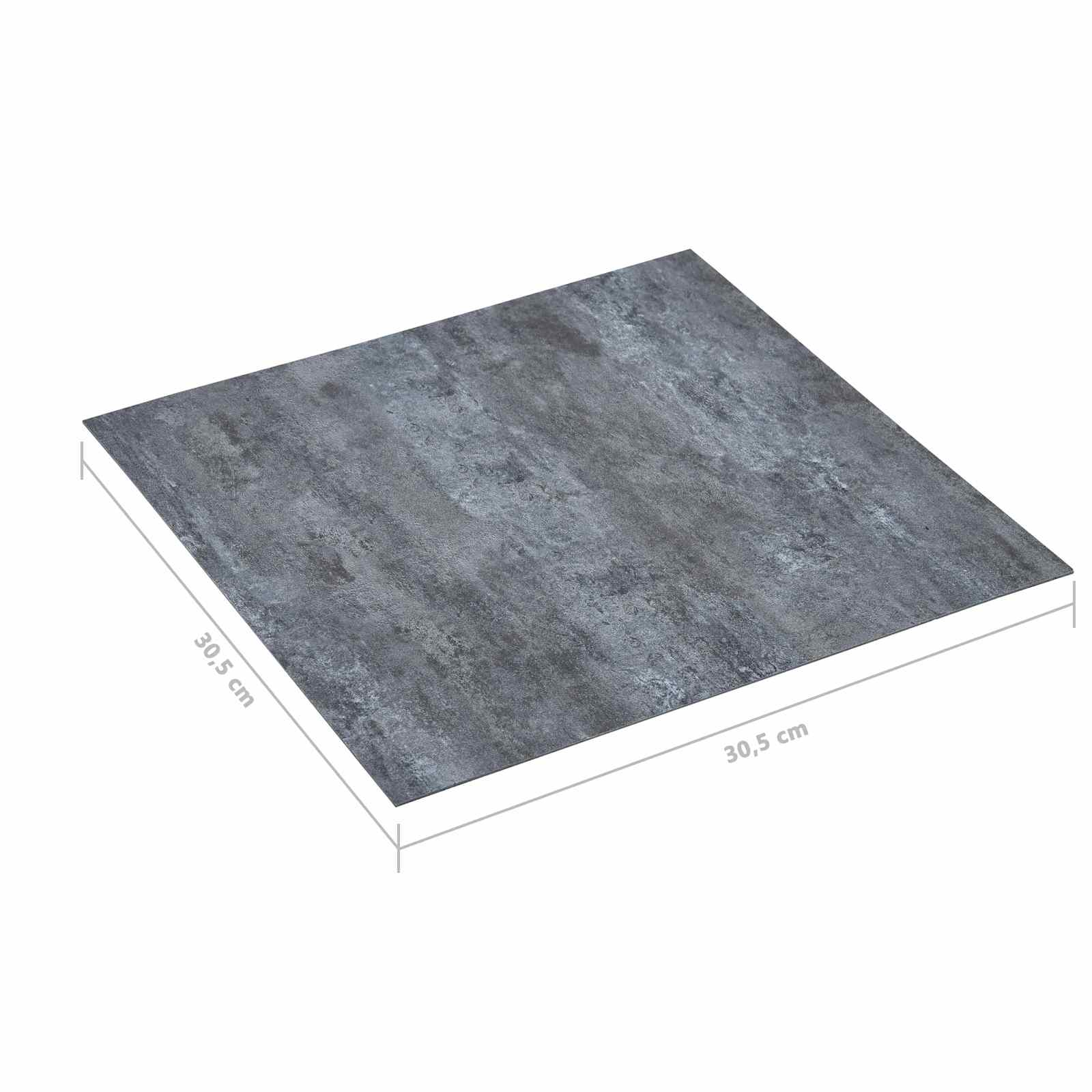 Lattialankut 5,11 M² 55 Pcs Polyvinyylikloridi Harmaa Marmori