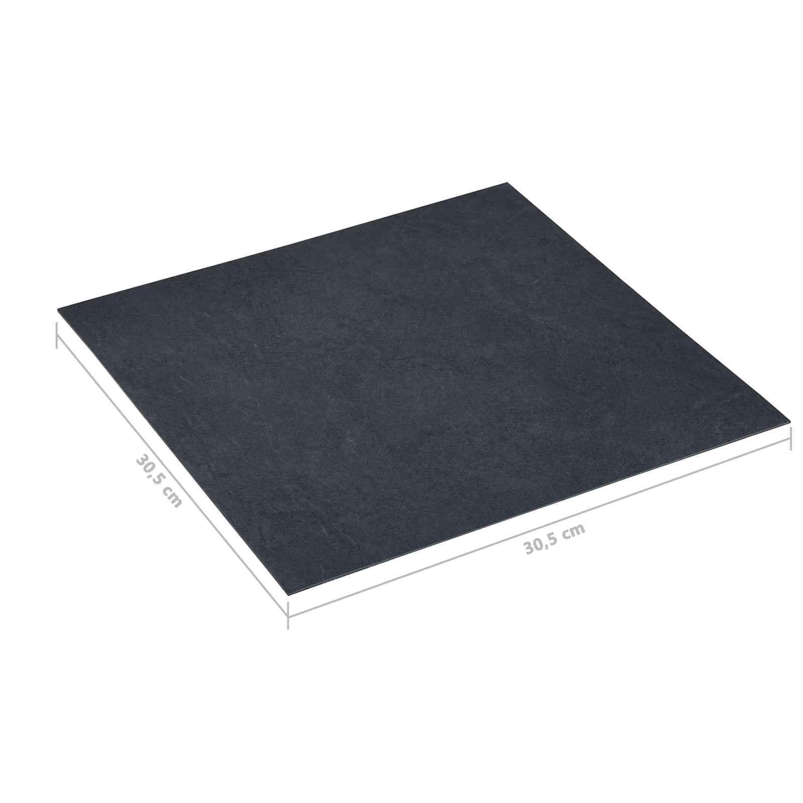 Lattiapaneelit 55 Pcs Musta 5,11 M² Polyvinyylikloridi