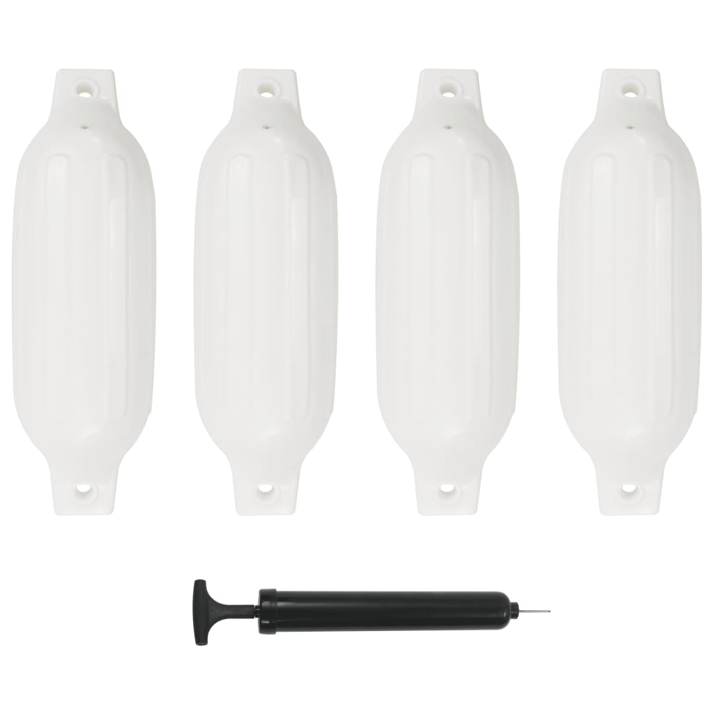 Veneen Lepuuttaja 4 Kpl Valkoinen 41X11,5 Cm Pvc