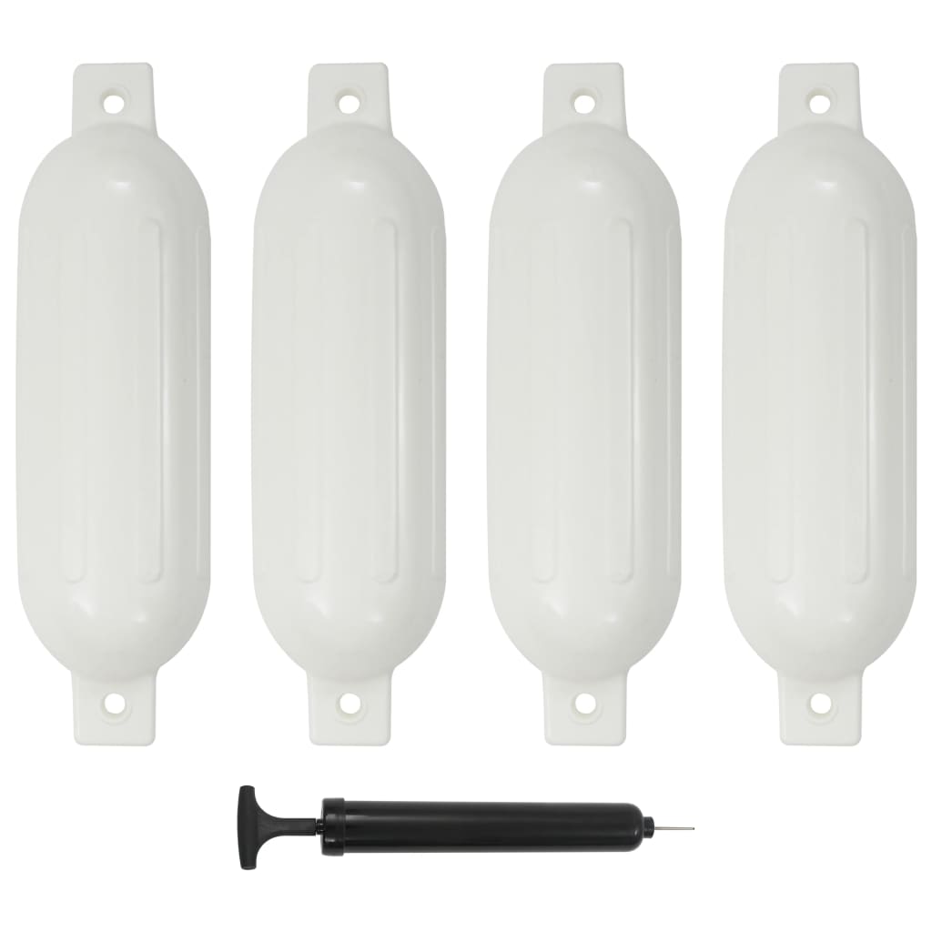Veneen Lepuuttaja 4 Kpl Valkoinen 51X14 Cm Pvc