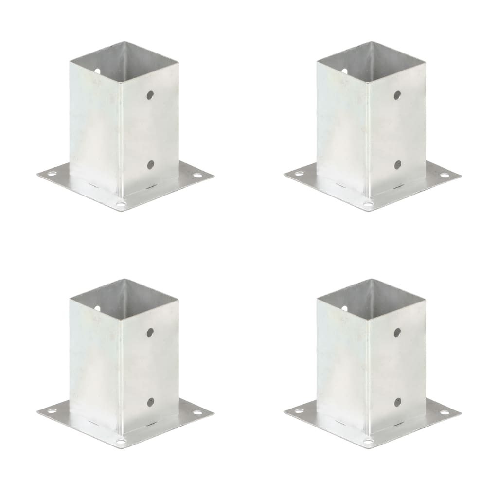 Aitatolpan Jalat 4 Kpl Galvanoitua Metallia 91 Mm