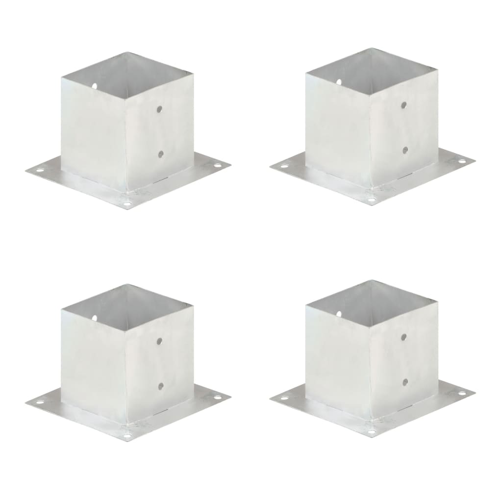 Aitatolpan Jalat 4 Kpl Galvanoitua Metallia 141 Mm