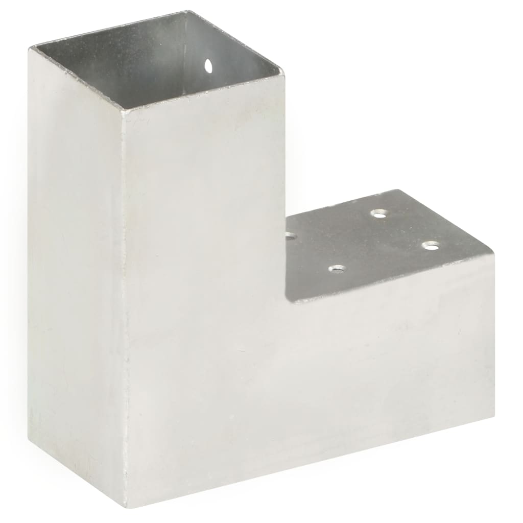 Tolppaliitin L-Muoto Galvanoitu Metalli 71X71 Mm