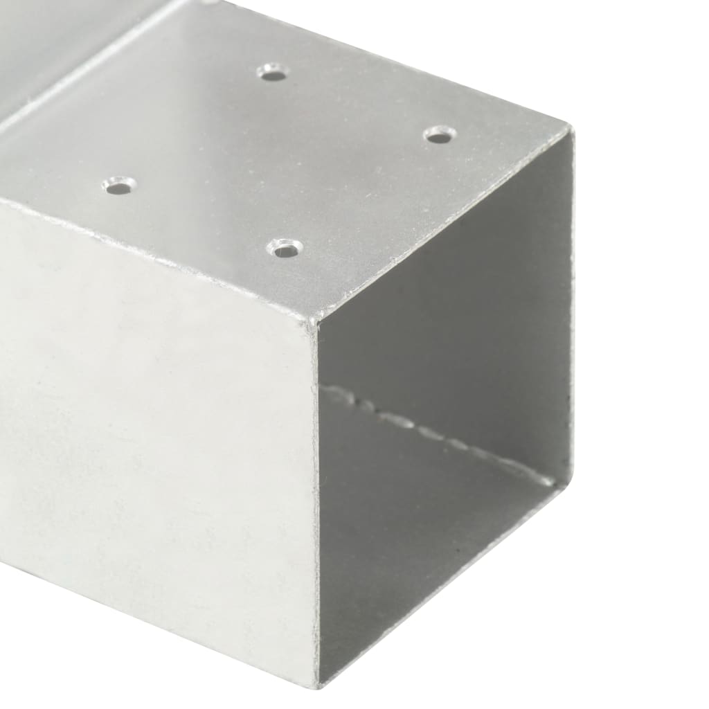 Tolppaliittimet 4 Kpl L-Muoto Galvanoitu Metalli 71X71 Mm