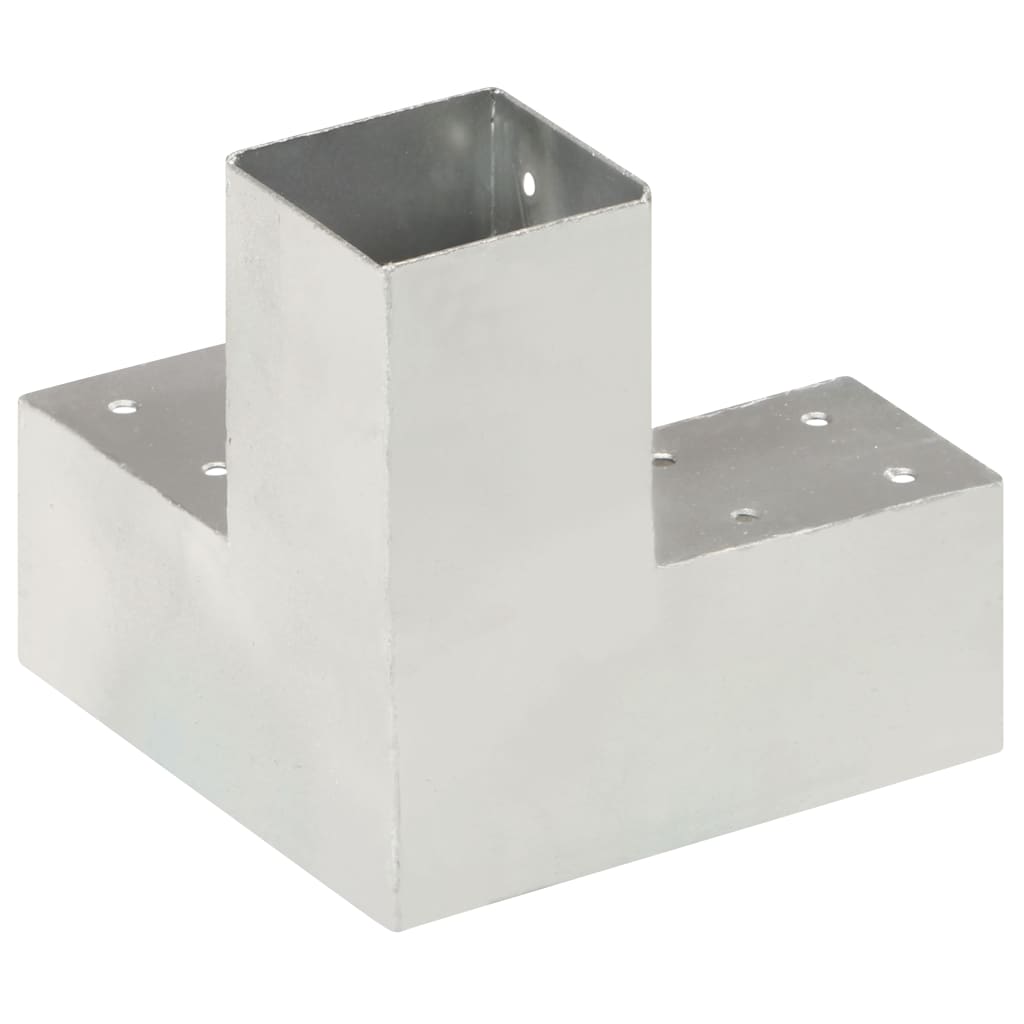 Tolppaliittimet 4 Kpl Y-Muoto Galvanoitu Metalli 71X71 Mm