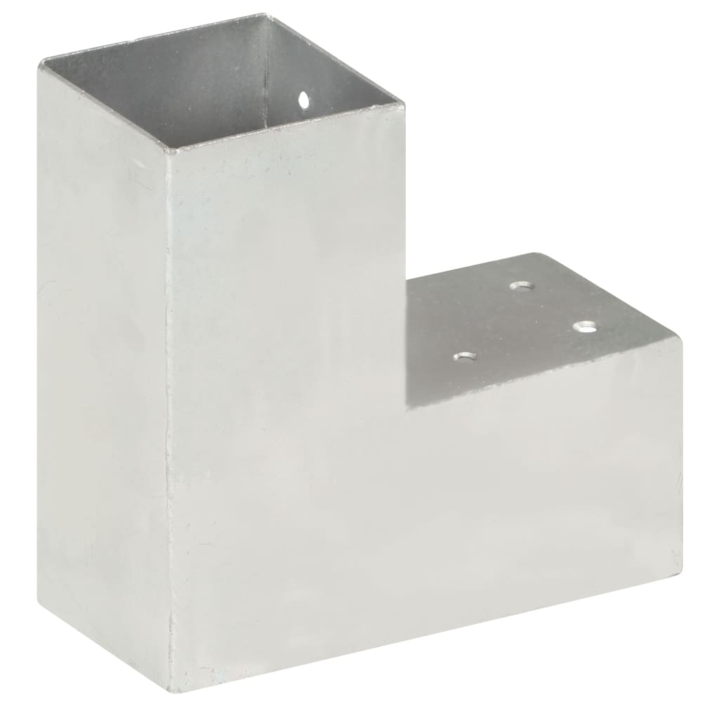 Tolppaliitin L-Muoto Galvanoitu Metalli 81X81 Mm