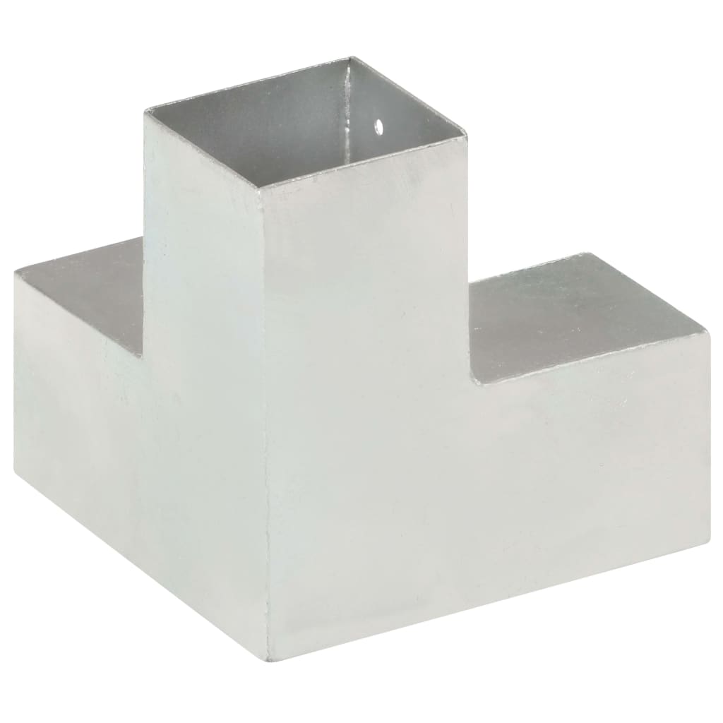 Tolppaliittimet 4 Kpl Y-Muoto Galvanoitu Metalli 81X81 Mm