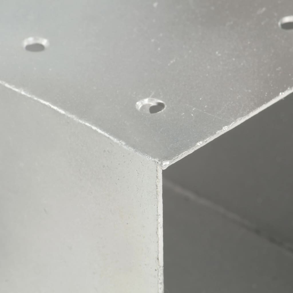 Tolppaliitin X-Muoto Galvanoitu Metalli 81X81 Mm