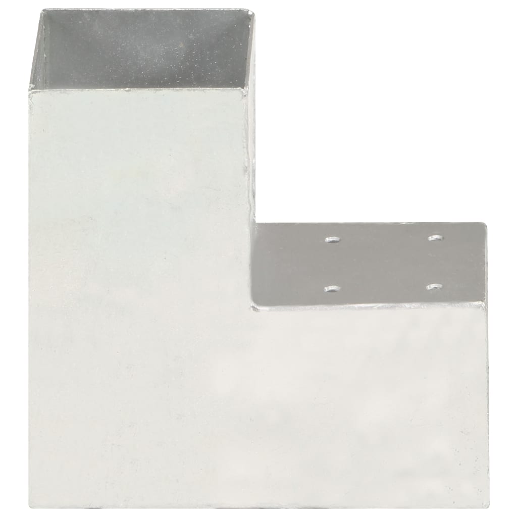Tolppaliitin L-Muoto Galvanoitu Metalli 91X91 Mm