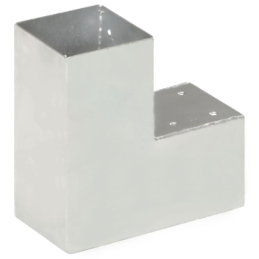 Tolppaliitin L-Muoto Galvanoitu Metalli 91X91 Mm