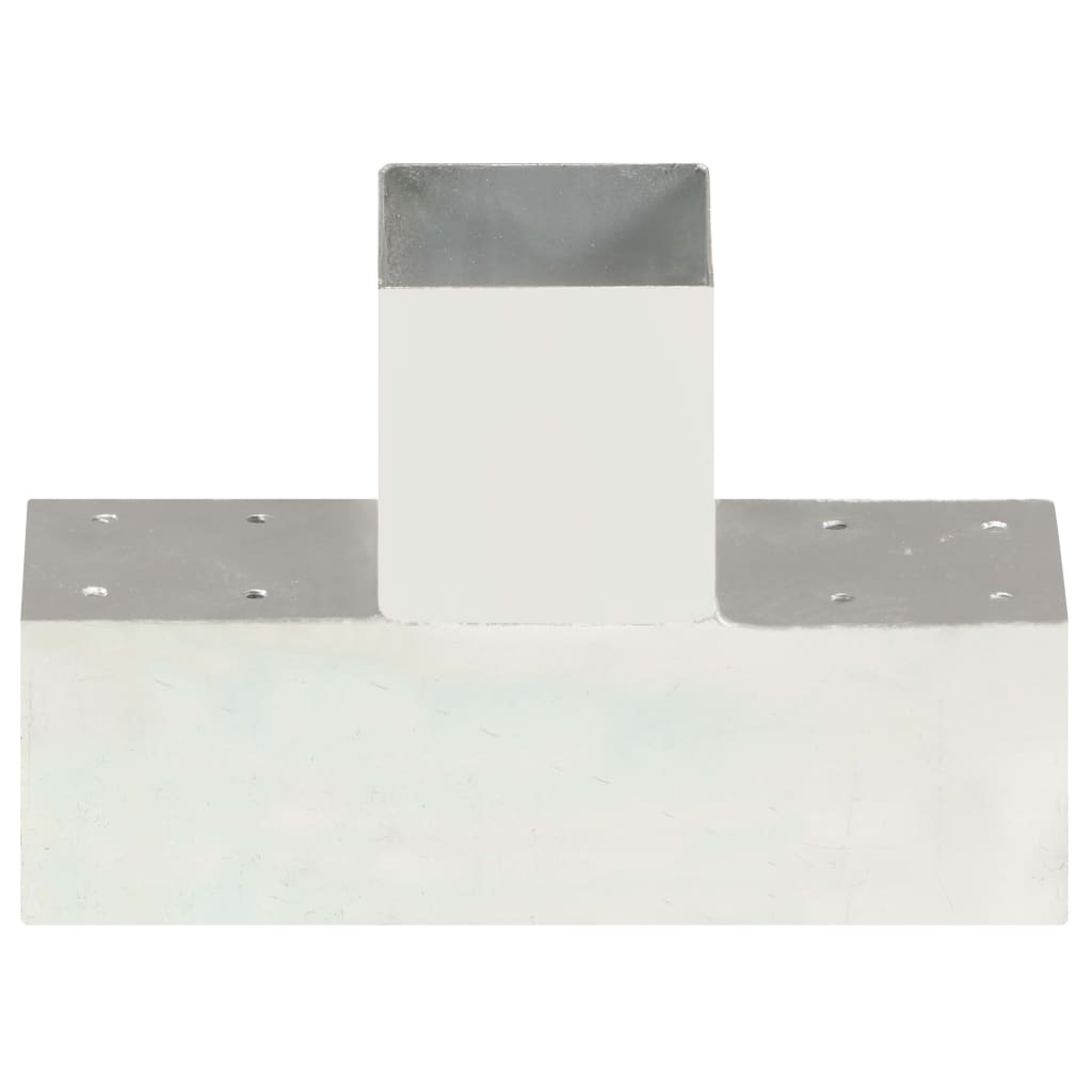 Tolppaliittimet 4 Kpl T-Muoto Galvanoitu Metalli 91X91 Mm