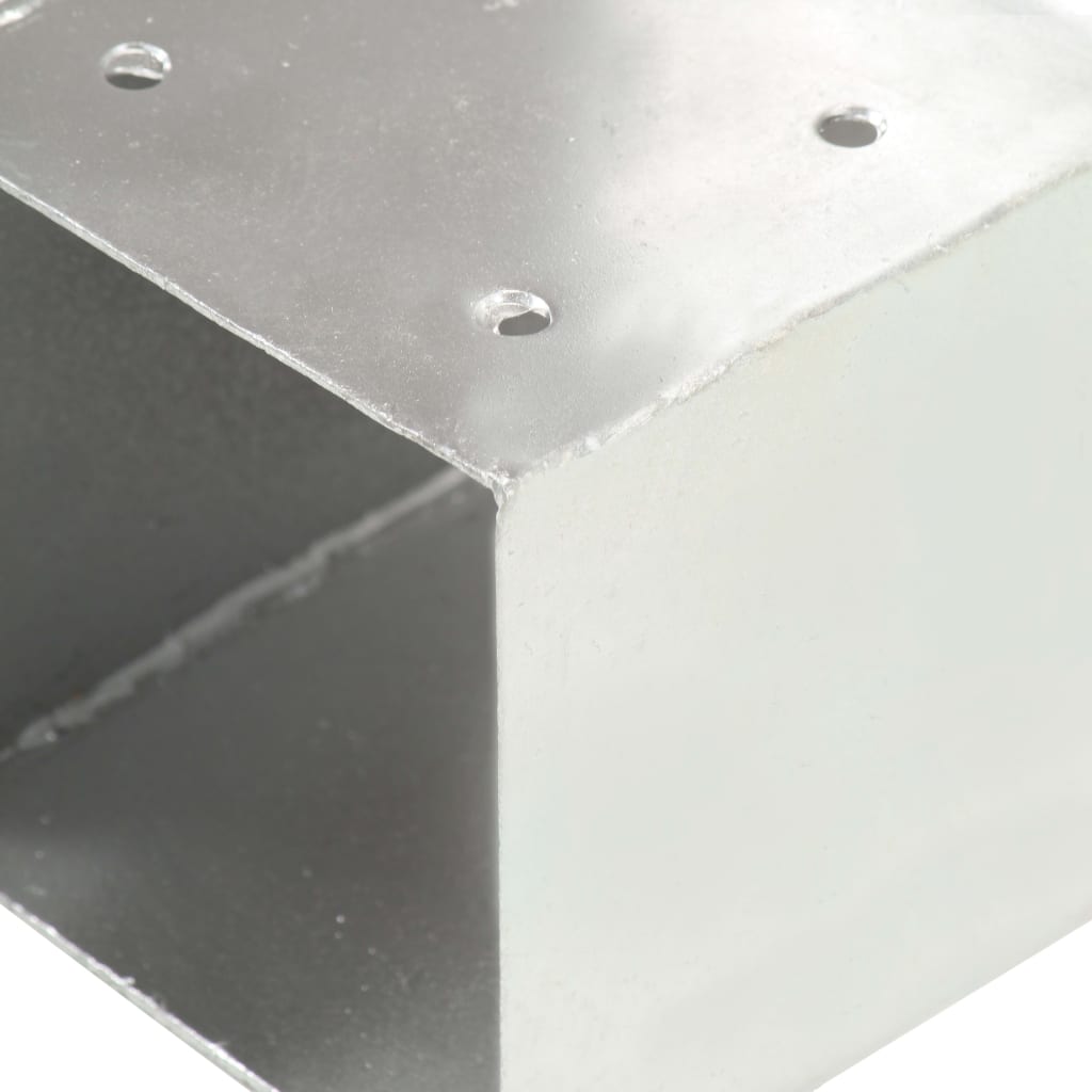 Tolppaliittimet 4 Kpl T-Muoto Galvanoitu Metalli 91X91 Mm